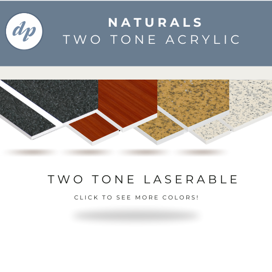Rowmark Naturals | Laserable Two-Tone Acrylic Sheet