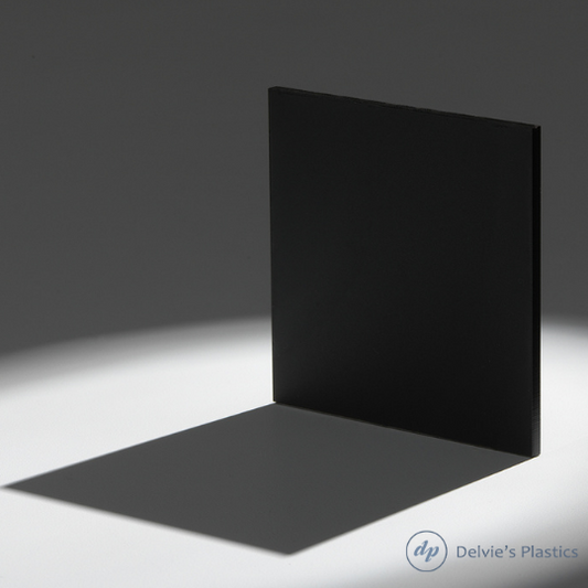 Frosted 2025 Black Opaque Acrylic Sheet