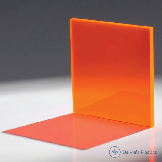 2086 Fluorescent Orange Acrylic Sheet