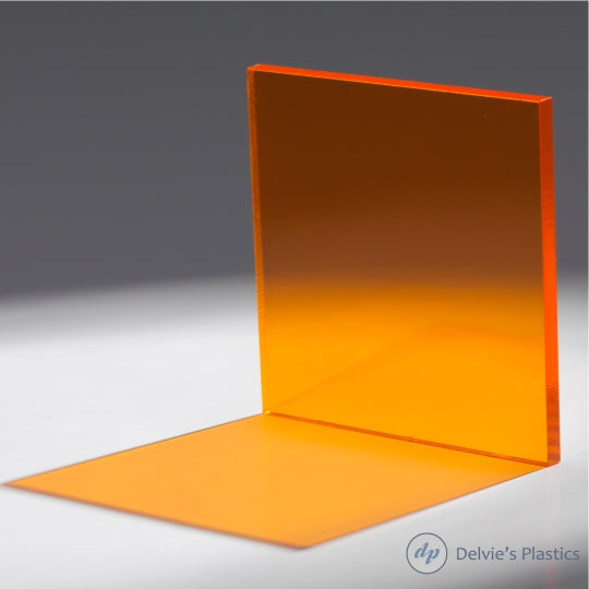 2422  Transparent Amber Acrylic Sheet