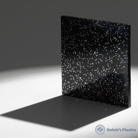 Black Glitter Acrylic Sheet