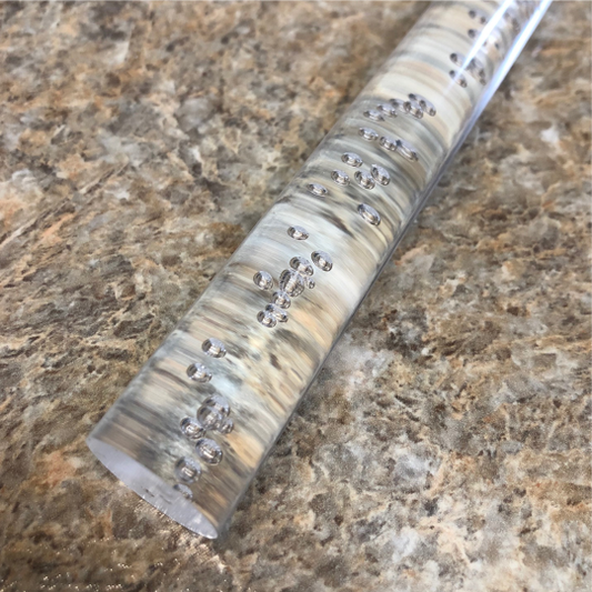 Clear Bubble Round Extruded Acrylic Rod