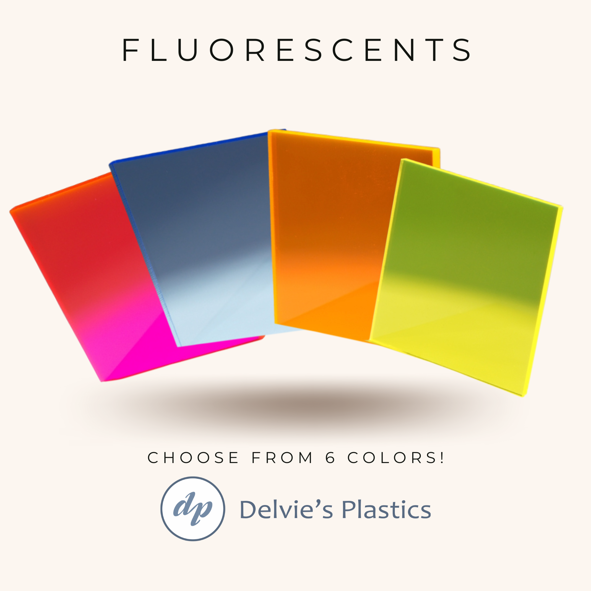 Fluorescent Cast Acrylic Plexiglass Sheet – Delvie's Plastics