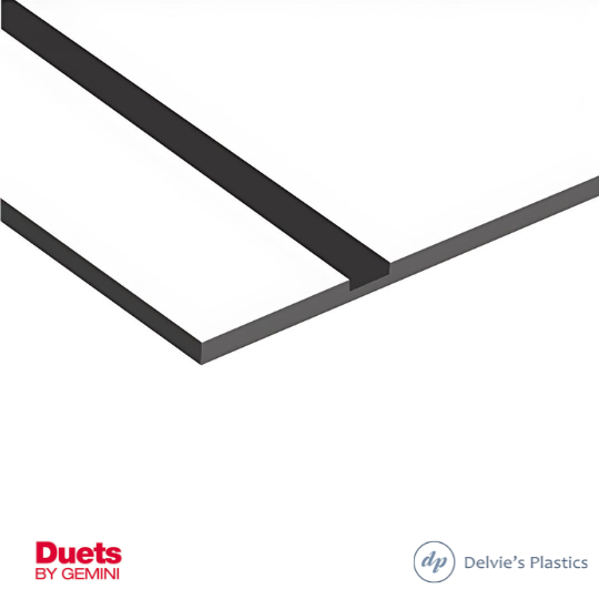 Duets Laserable Two-Tone Acrylic Sheet