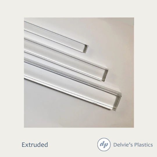 Clear Square Extruded Acrylic Rod