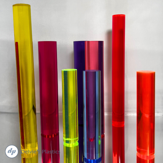 Fluorescent Round Extruded Acrylic Rod