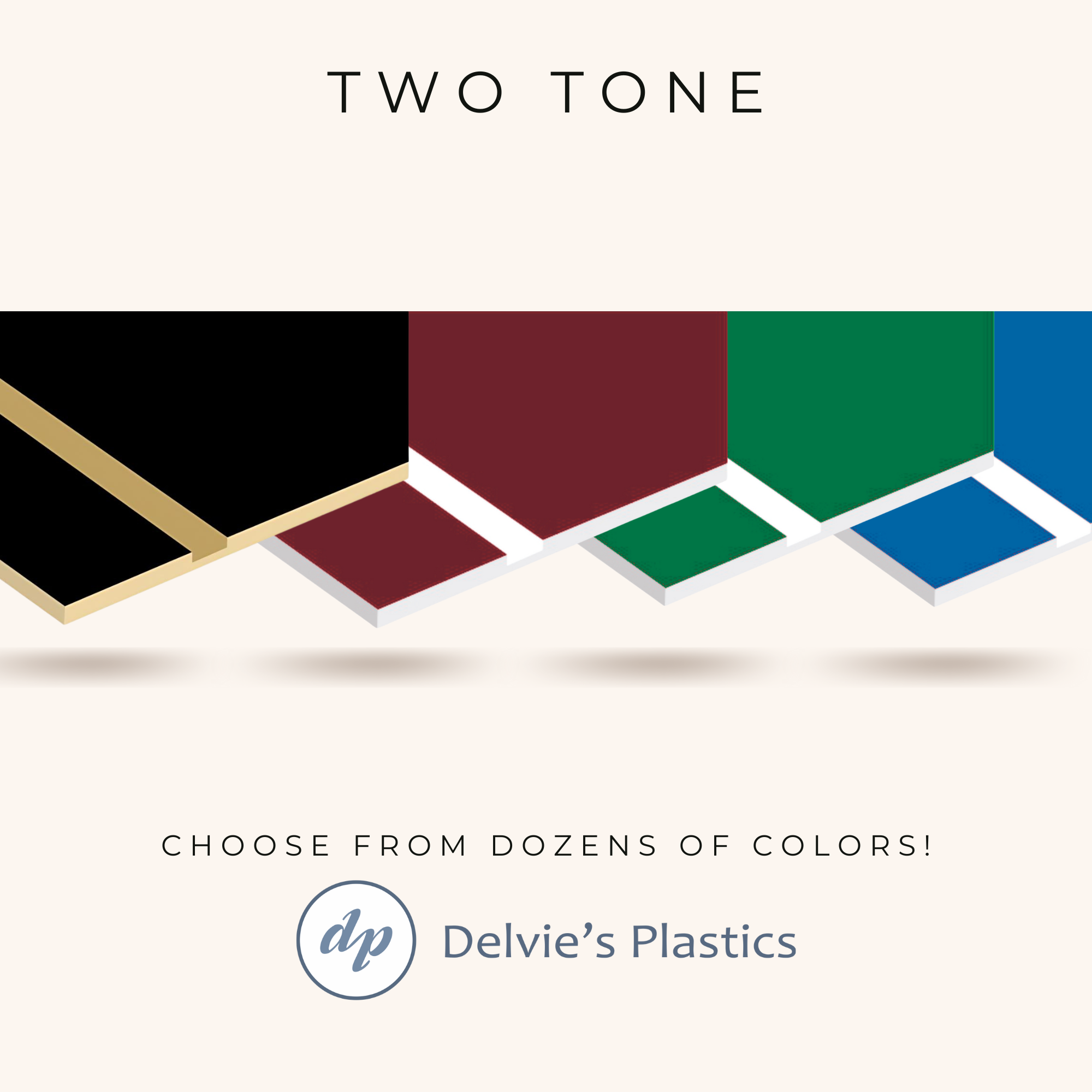 Laserable Two-Tone Acrylic Sheet – Delvie's Plastics